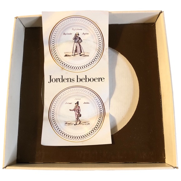Rare! Vtg 1978 Royal Copenhagen BING & GRONDAHL Englishman Porcelain Plate Box - Picture 6 of 10